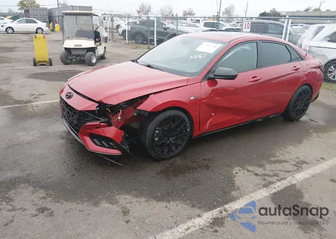 2022 Hyundai Elantra N Line из США, поврежденный, VIN KMHLR4AF2NU313270